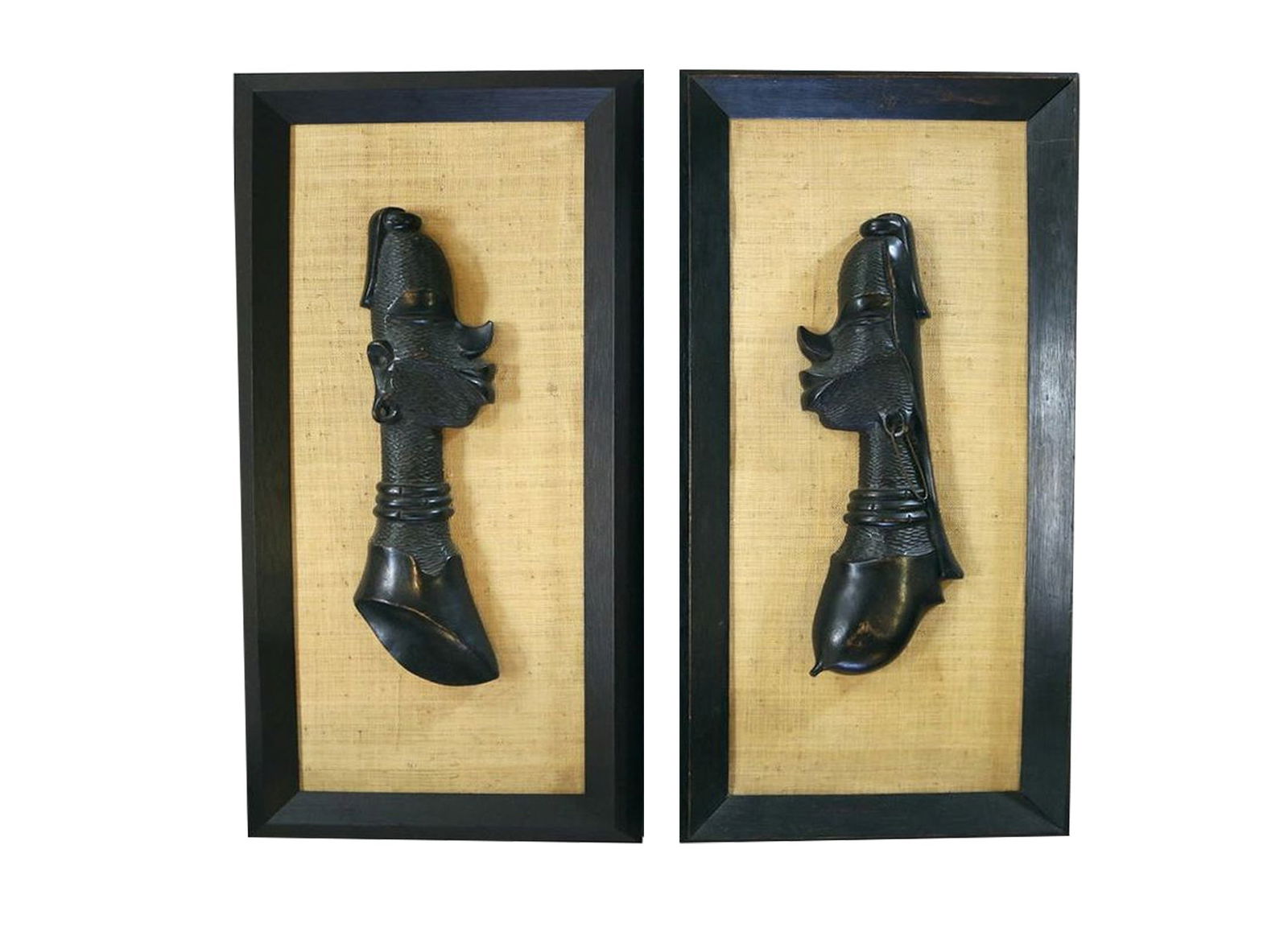 Central African Pair of Wall Sculptures 'Male and Female' (1 of 8)