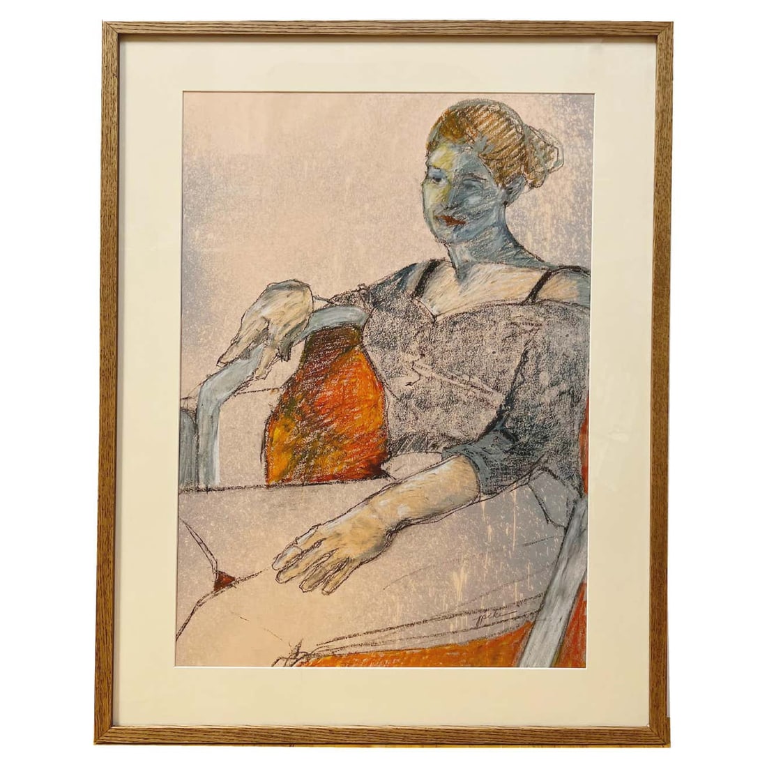 Mixed Media Impressionist Portrait #3 by Judy Pike (1 of 9)