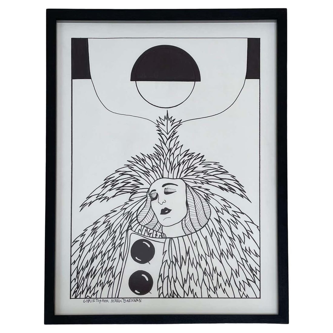 Woman Drawing by Christopher Mark Brennan (1 of 5)