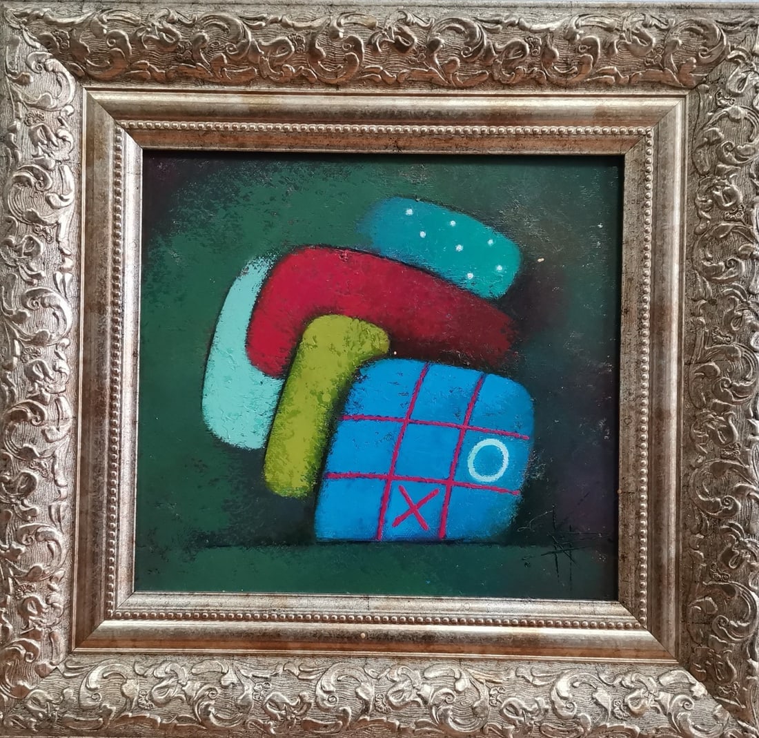 Title: Abstract Oil painting Game Oksana Kyrylenko Description: 73KOR Painter: Oksana Kyrylenko (1 of 3)