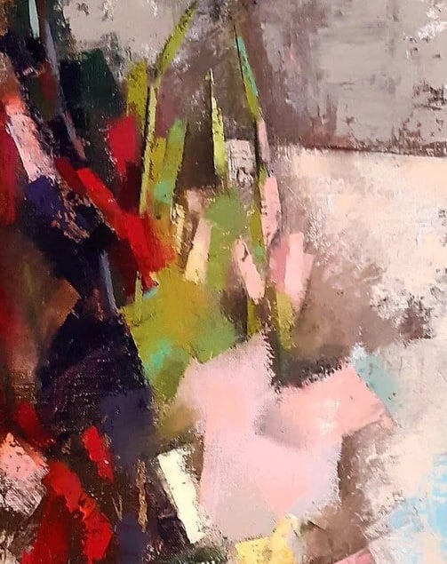 Title: Abstract Oil painting Bouquet Oksana Kyrylenko Description: 104KOR Painter: Oksana (1 of 11)