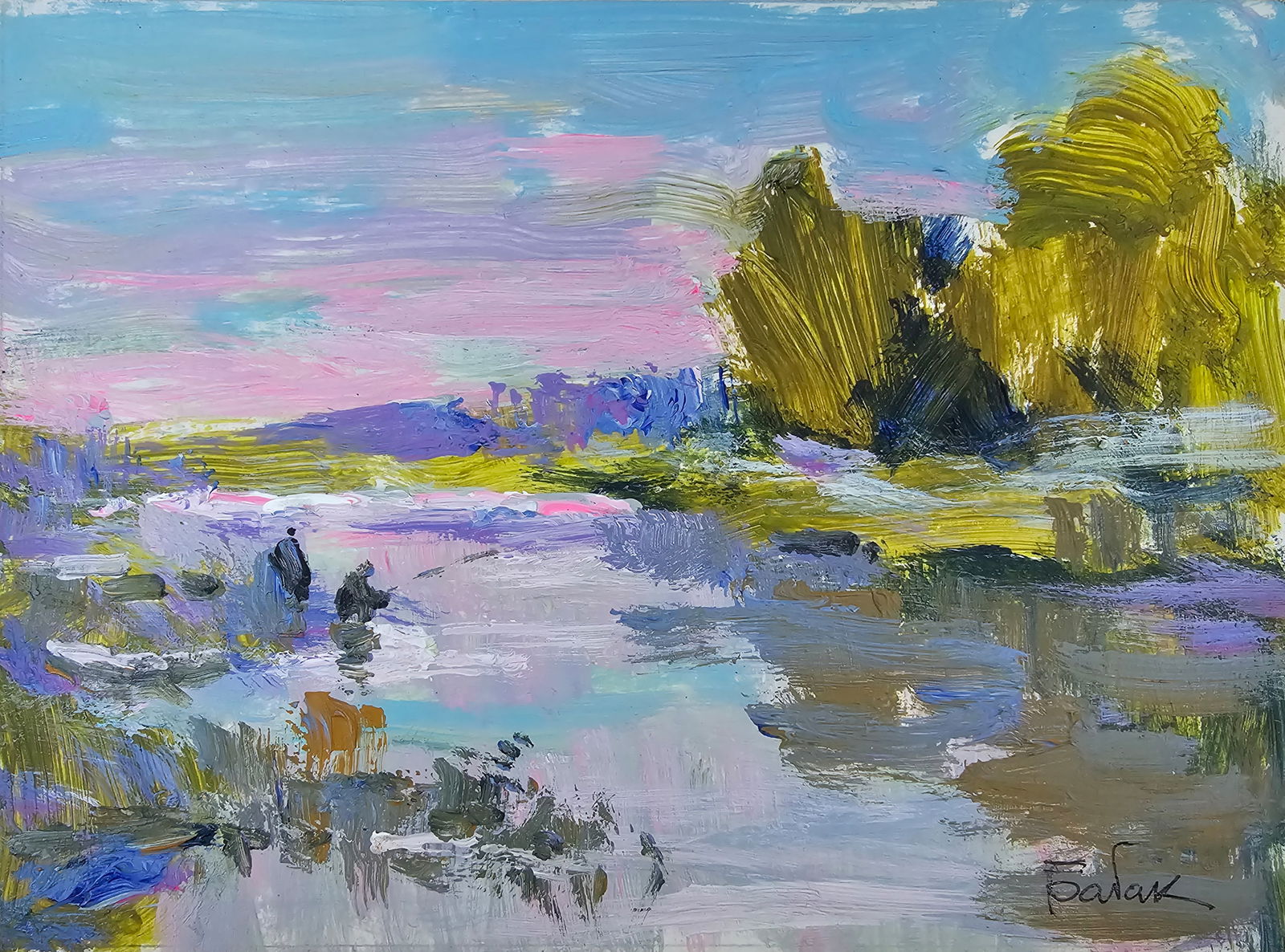 Title: Acrylic painting painted in Ivano-Frankivsk Vyacheslav Petrovich Babac Description: 357BA (1 of 10)