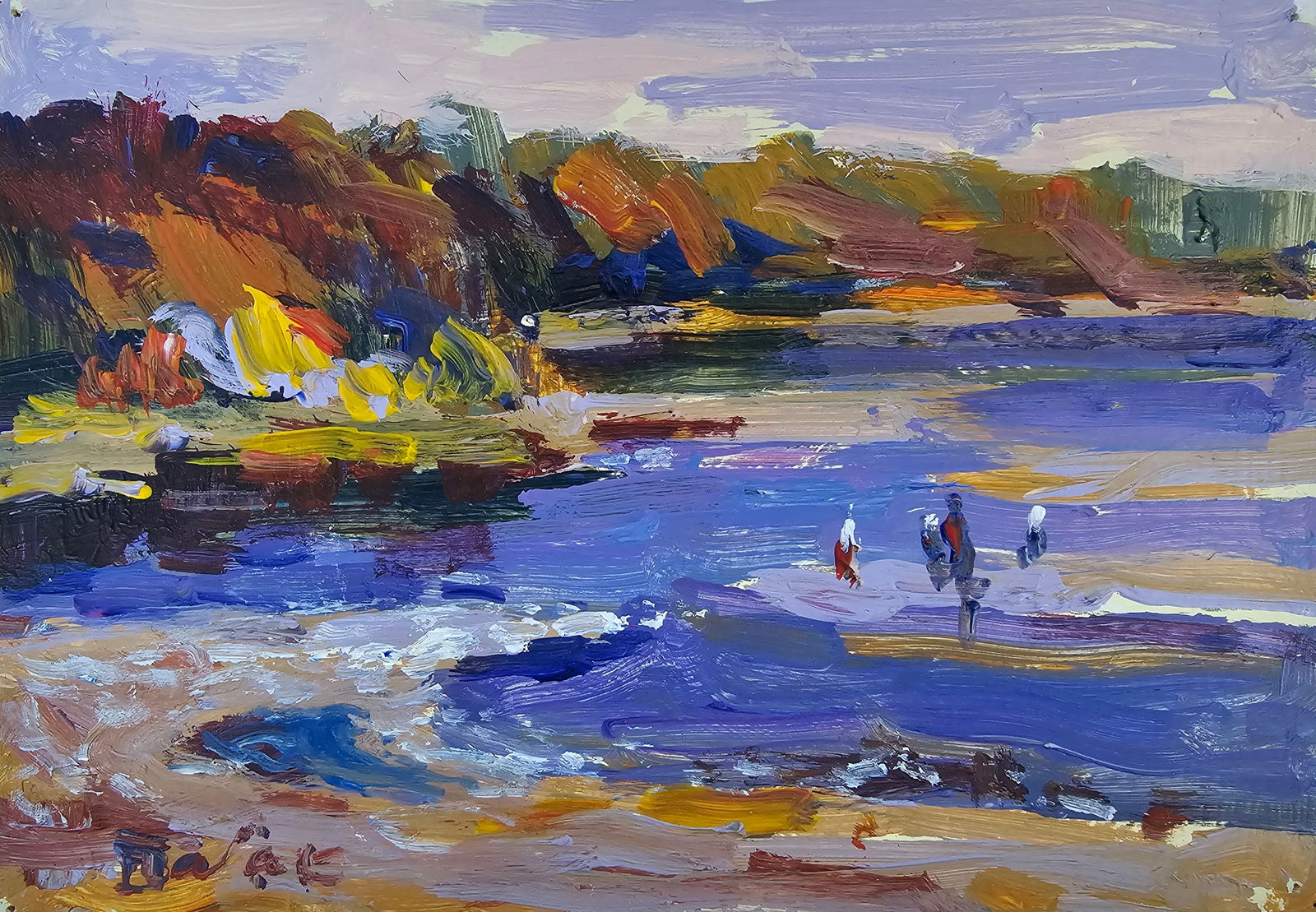 Title: Acrylic painting On the river Vyacheslav Petrovich Babac Description: 358BA Painter: (1 of 10)