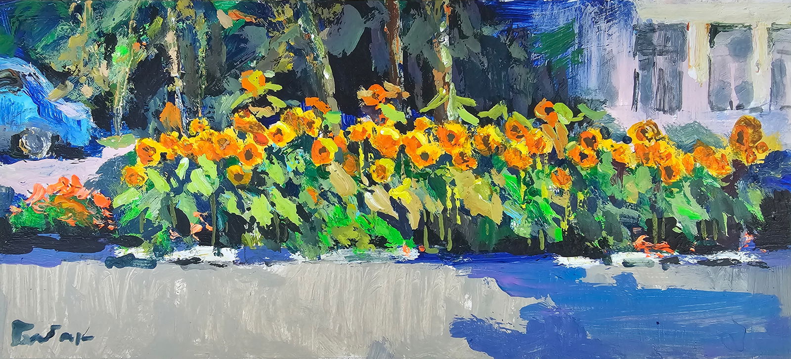 Title: Acrylic painting Flowerbed Vyacheslav Petrovich Babac Description: 361BA Painter: (1 of 8)