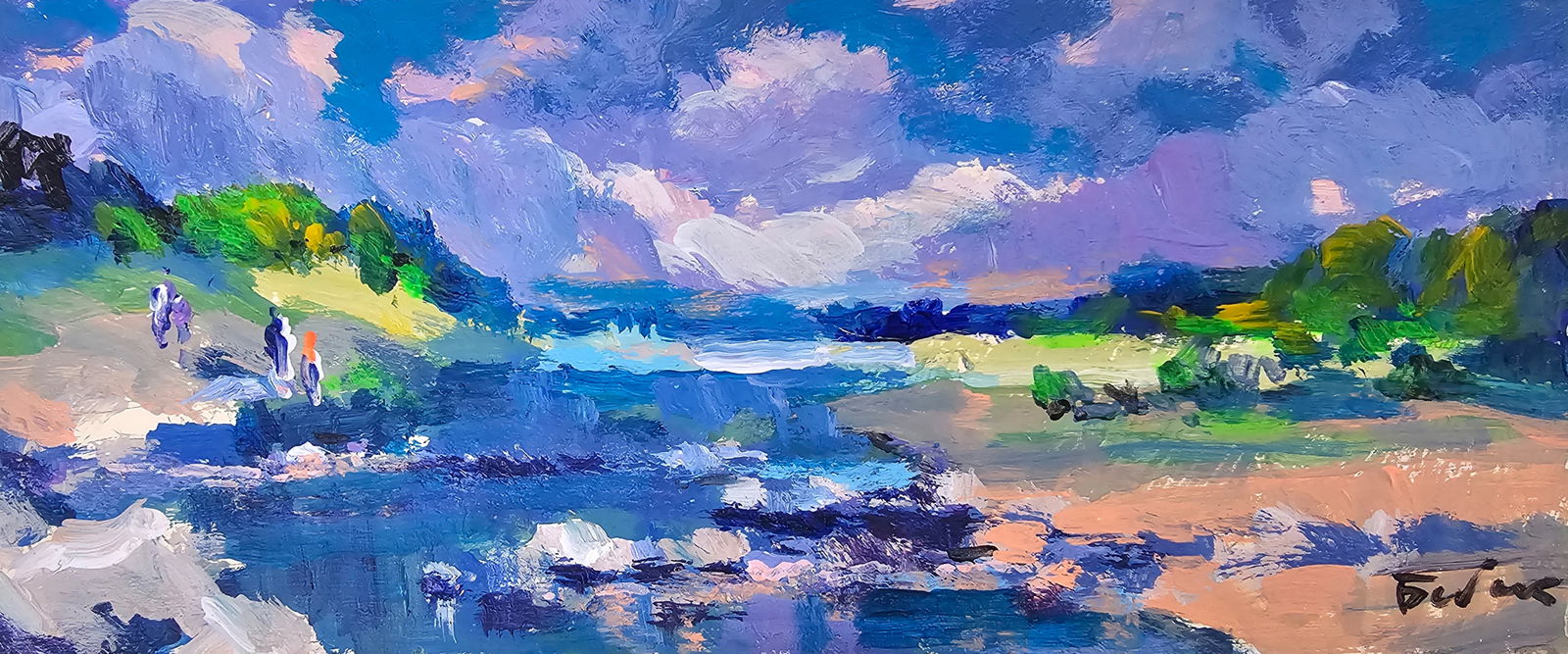 Title: Acrylic painting Landscape Vyacheslav Petrovich Babac Description: 364BA Painter: (1 of 10)