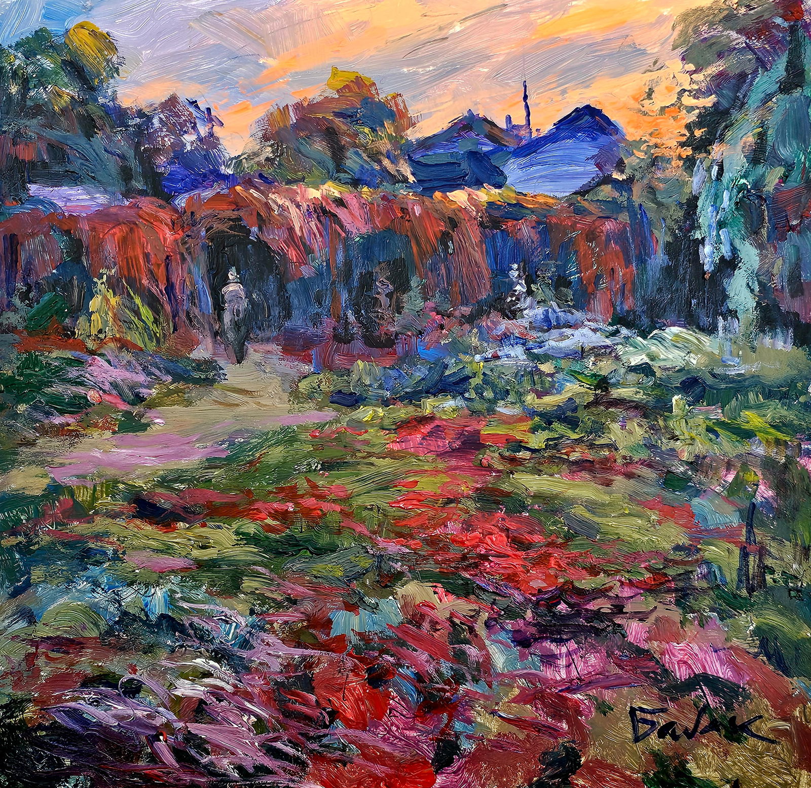 Title: Acrylic painting autumn has come Vyacheslav Petrovich Babac Description: 404BA Painter: (1 of 10)