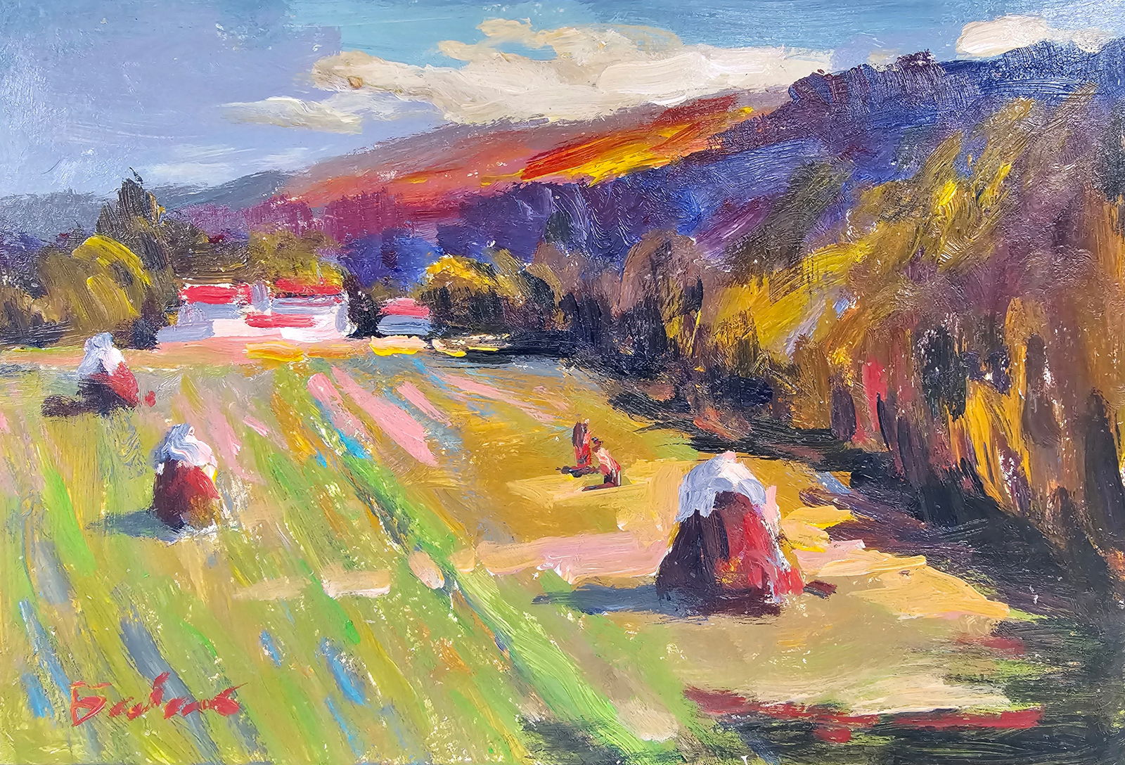 Title: Acrylic painting Autumn is here Vyacheslav Petrovich Babac Description: 447BA Painter: (1 of 10)