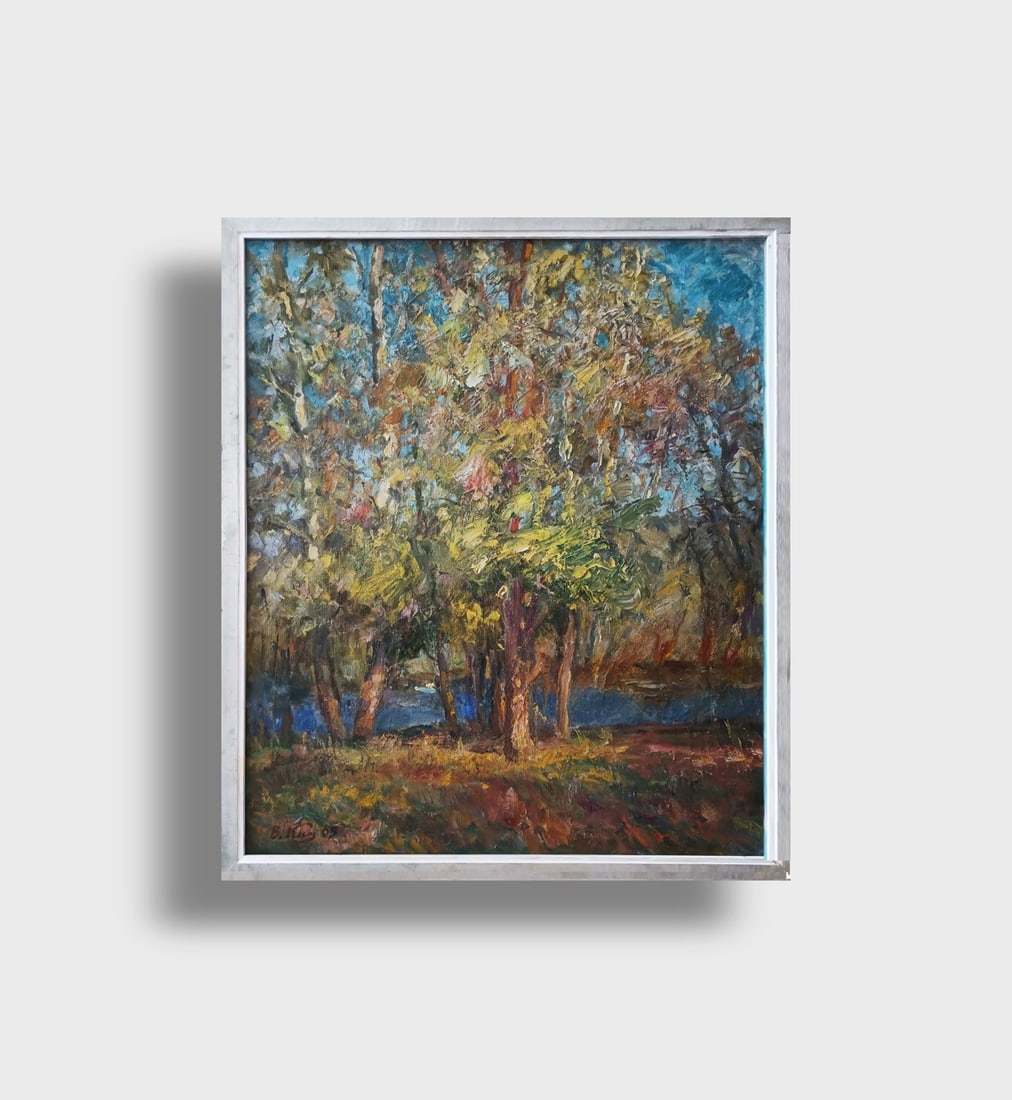 Title: Oil painting Sunshine by honored painter Ukrainian Vasyl K. Description: 02Kv Painter: (1 of 10)