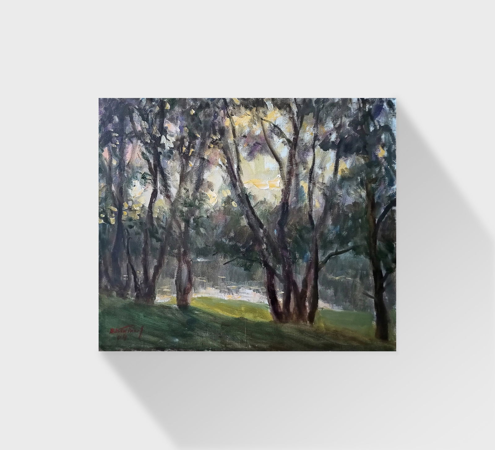 Title: Oil painting At sunset by honored painter Ukrainian Vasyl K. Description: 06Kv Painter: (1 of 10)