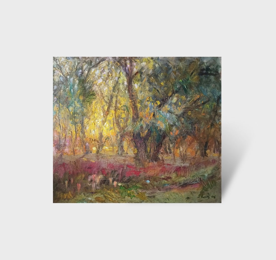 Title: Oil painting Dusk by honored painter Ukrainian Vasyl K. Description: 09Kv Painter: Vasyl (1 of 10)