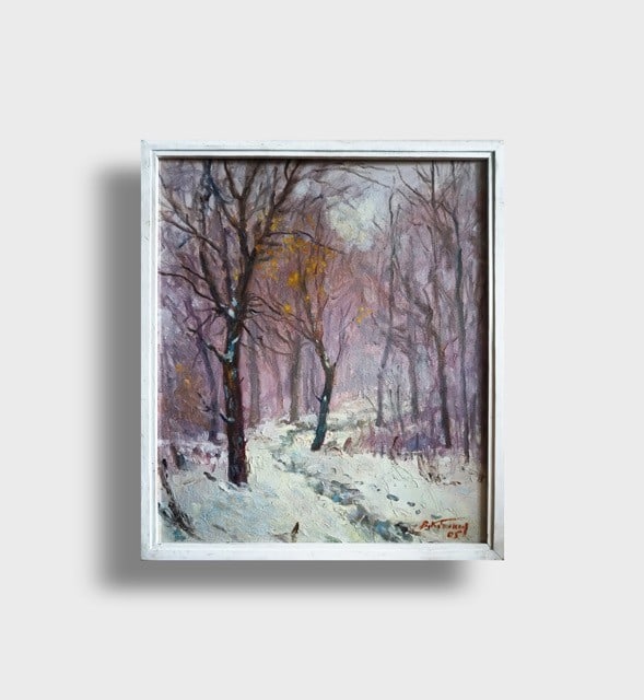 Title: Oil painting Frost by honored painter Ukrainian Vasyl K. Description: 11Kv Painter: Vasyl (1 of 10)