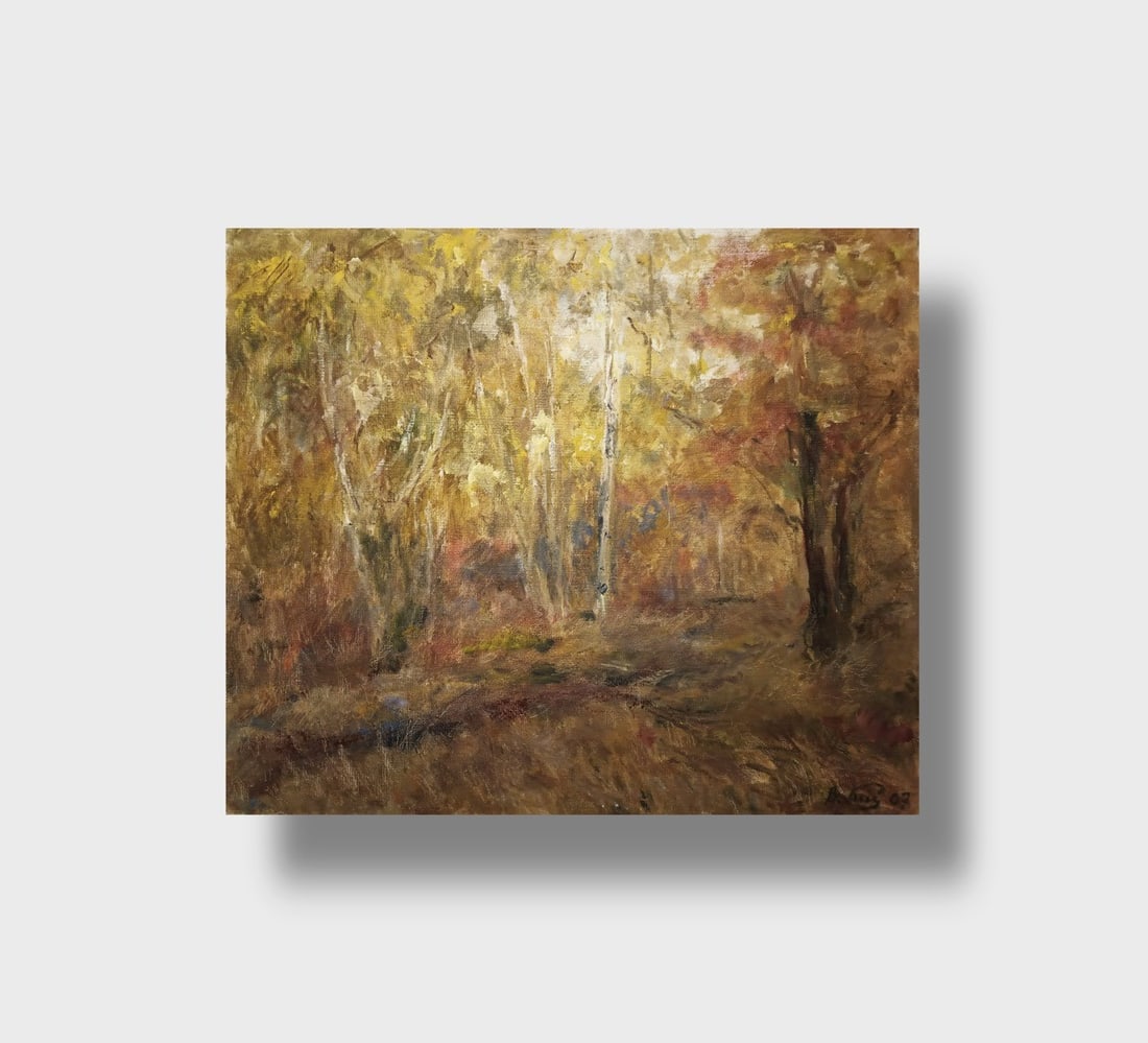 Title: Oil painting Autumn by honored painter Ukrainian Vasyl K. Description: 14Kv Painter: Vasyl (1 of 10)