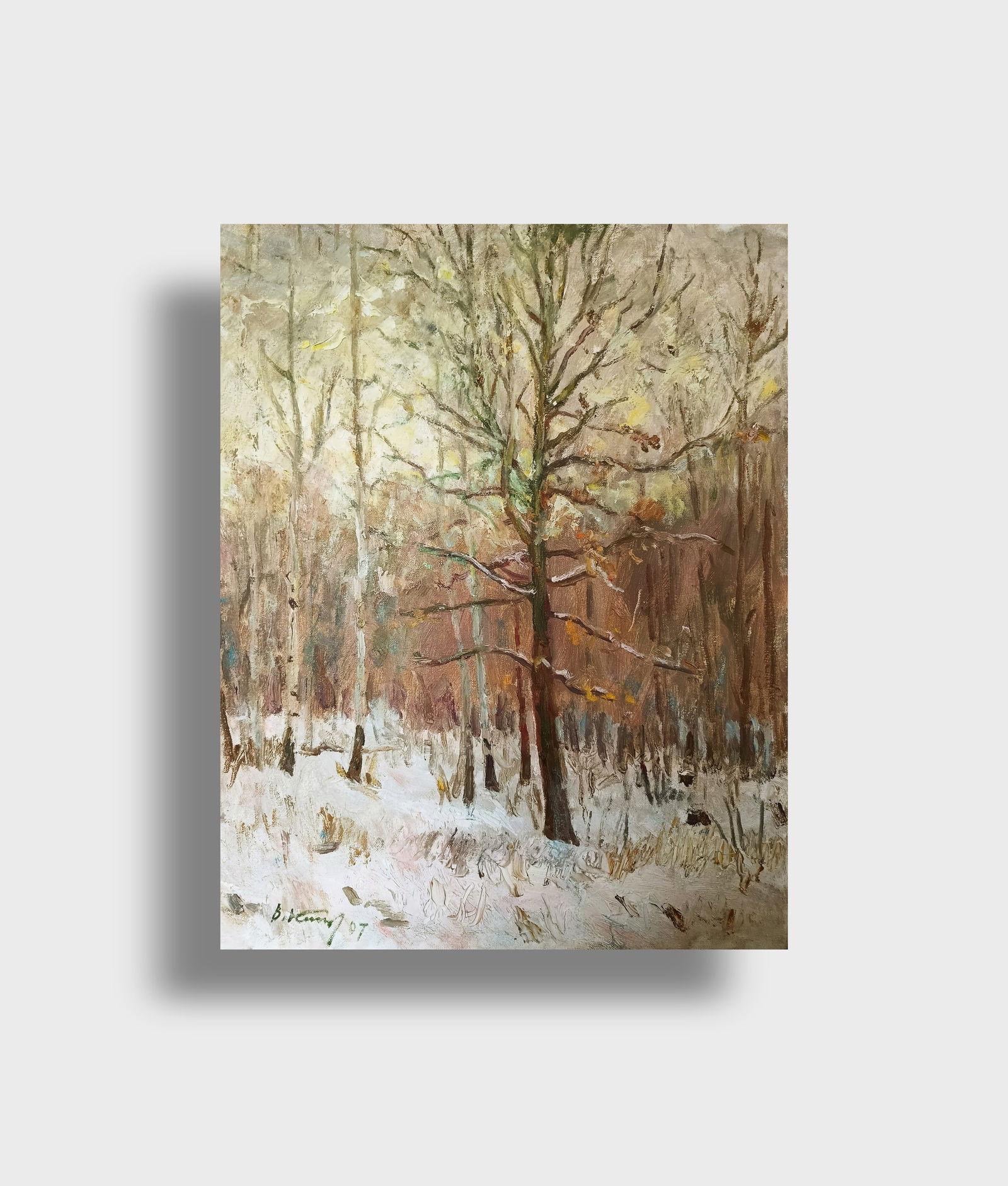 Title: Oil painting evening by honored painter Ukrainian Vasyl K. Description: 23Kv Painter: (1 of 10)