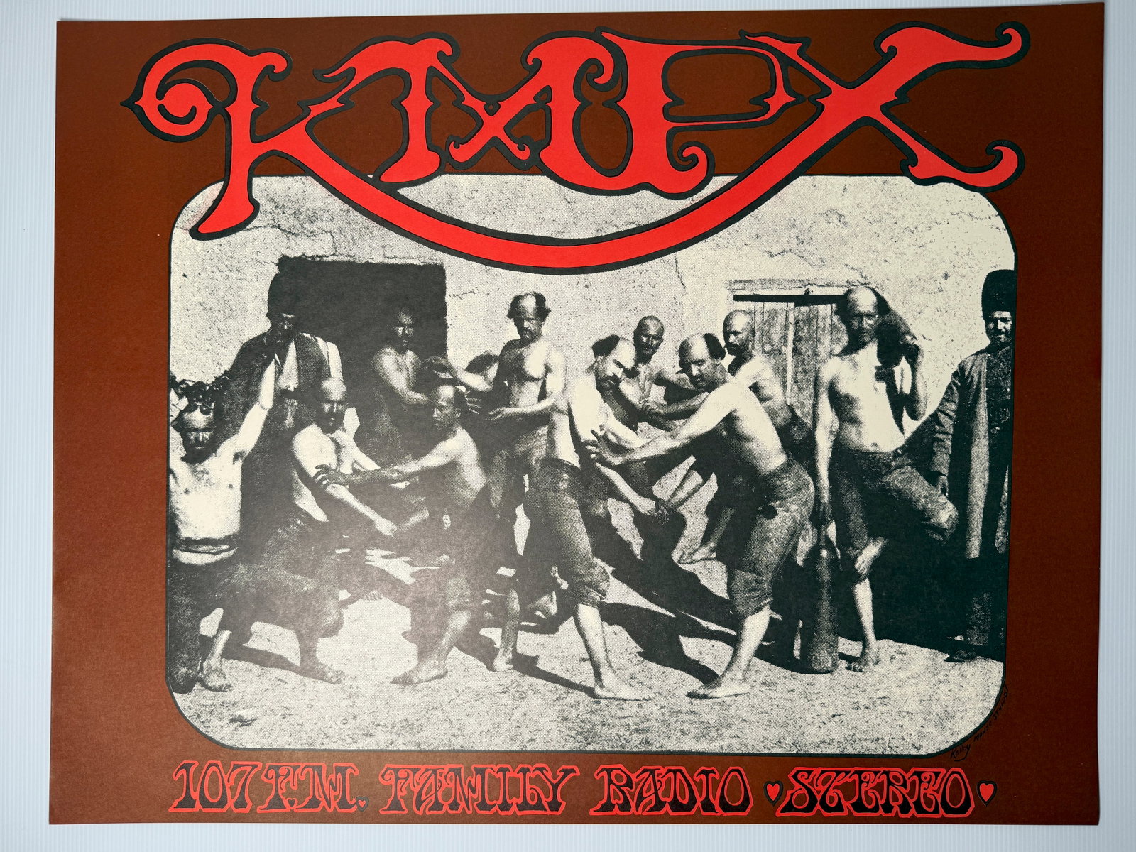 KMPX BY STANLEY MOUSE AND ALTON KELLEY: Title: KMPX BY STANLEY MOUSE AND ALTON KELLEY Description: KMPX BY STANLEY MOUSE AND ALTON KELLEY. The birth of freeform rock radio. Though KMPX's daytime schedule was heavy with ethnic programming, t