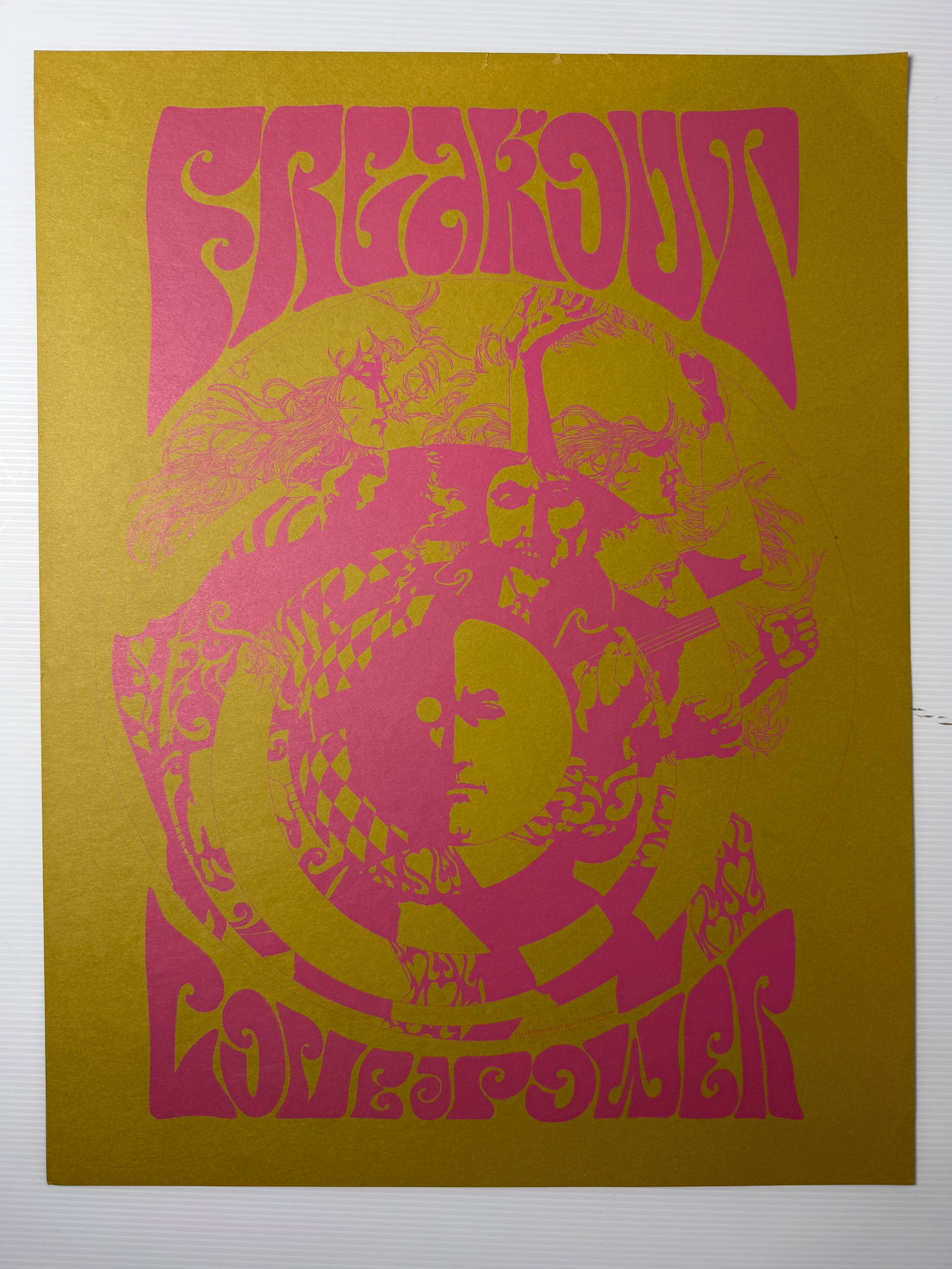 FREAKOUT LOVE POWER 70s HIPPIE POSTER: Title: FREAKOUT LOVE POWER 70s HIPPIE POSTER Description: FREAKOUT LOVE POWER 70s HIPPIE POSTER ABOUT 14 X 20 Reserve: $5.00 Shipping: Domestic: Flat-rate of $12.00 to anywhere within the contiguous U