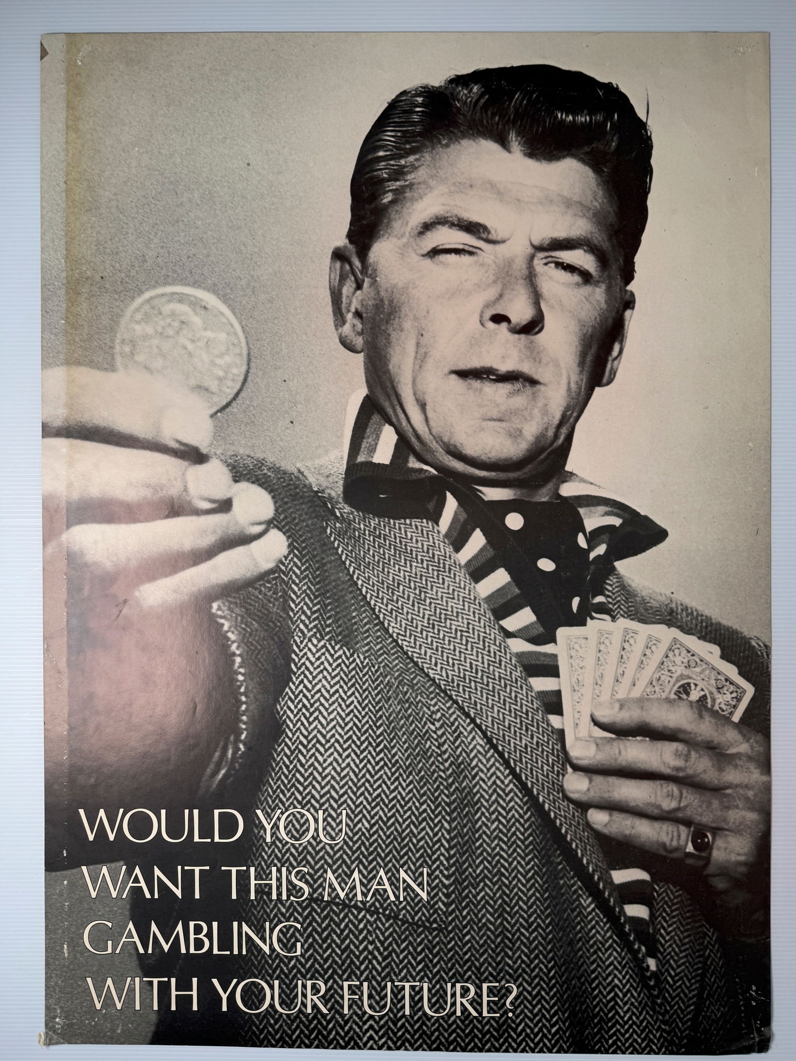 ANTI-RONALD REAGAN CAMPAIGN POSTER (1 of 1)