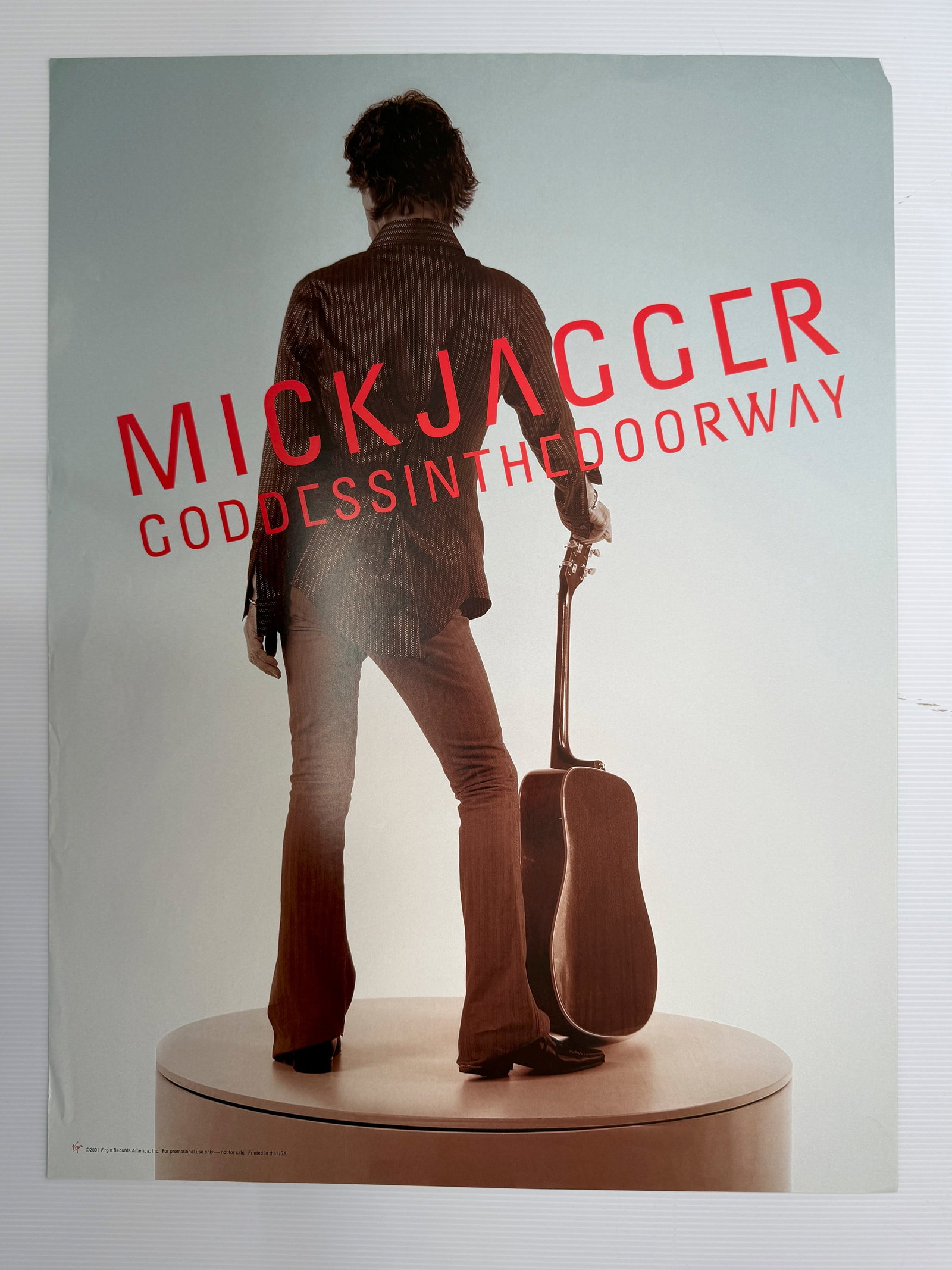 MICK JAGGER - GODDESS IN THE DOORWAY RECORD STORE PROMO: Title: MICK JAGGER - GODDESS IN THE DOORWAY RECORD STORE PROMO Description: MICK JAGGER - GODDESS IN THE DOORWAY RECORD STORE PROMO. 2001 NOT FOR SALE TO PUBLIC. ABOUT 18 X 22 Reserve: $5.00 Shipping: