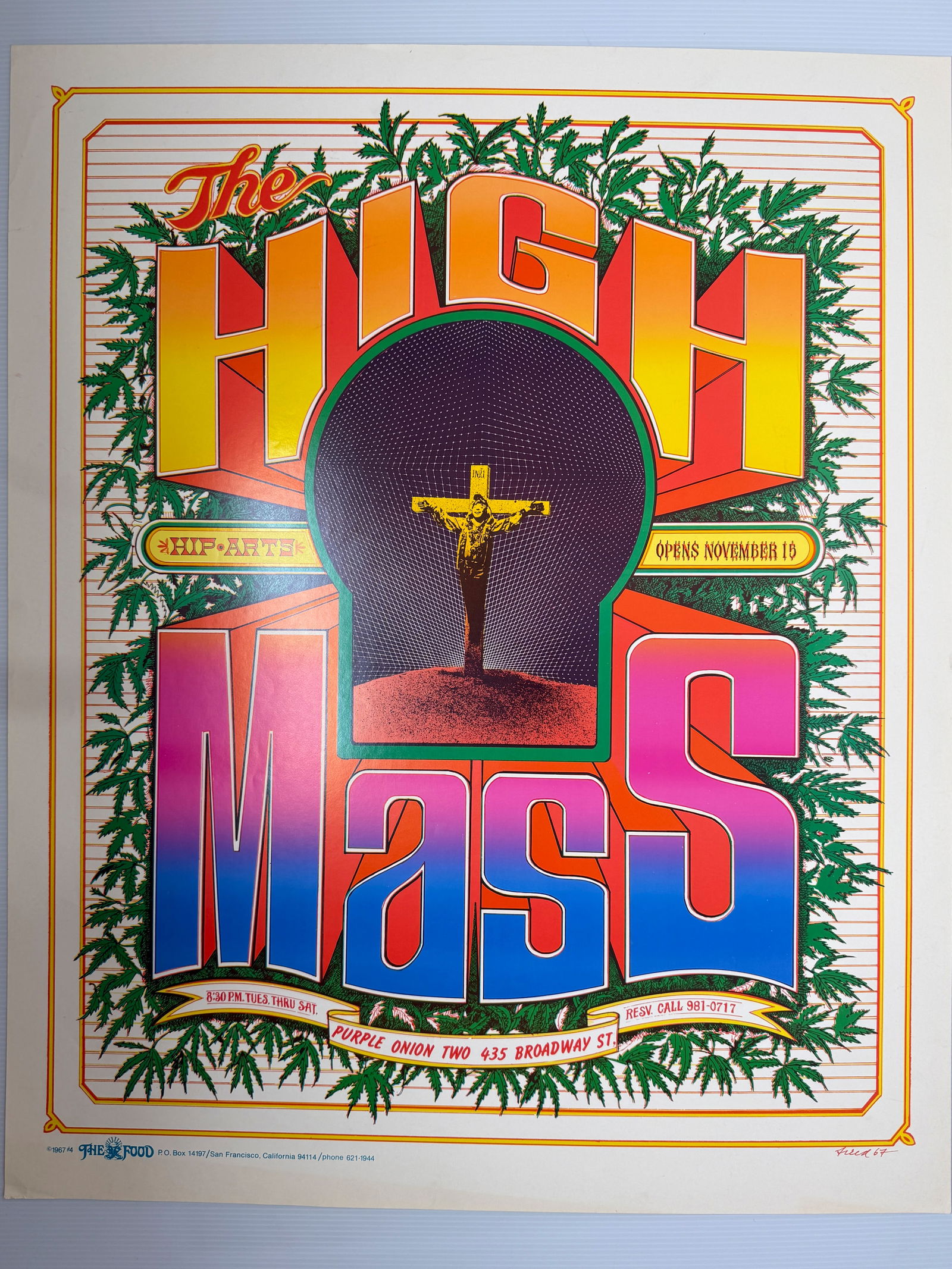 1967 BOB FRIED HIGH MASS POSTER (1 of 1)