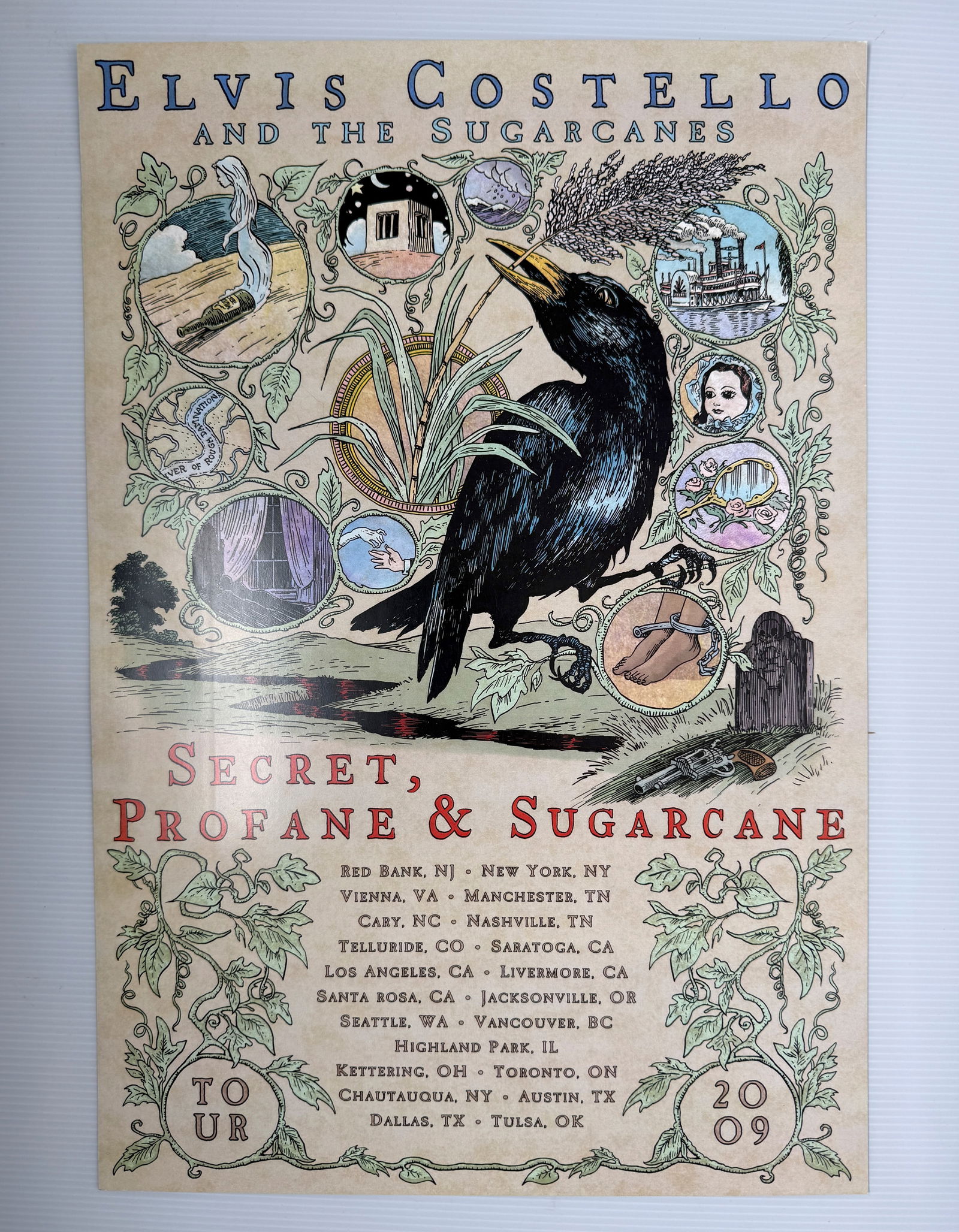 ELVIS COSTELLO 2009 TOUR POSTER SET (1 of 2)