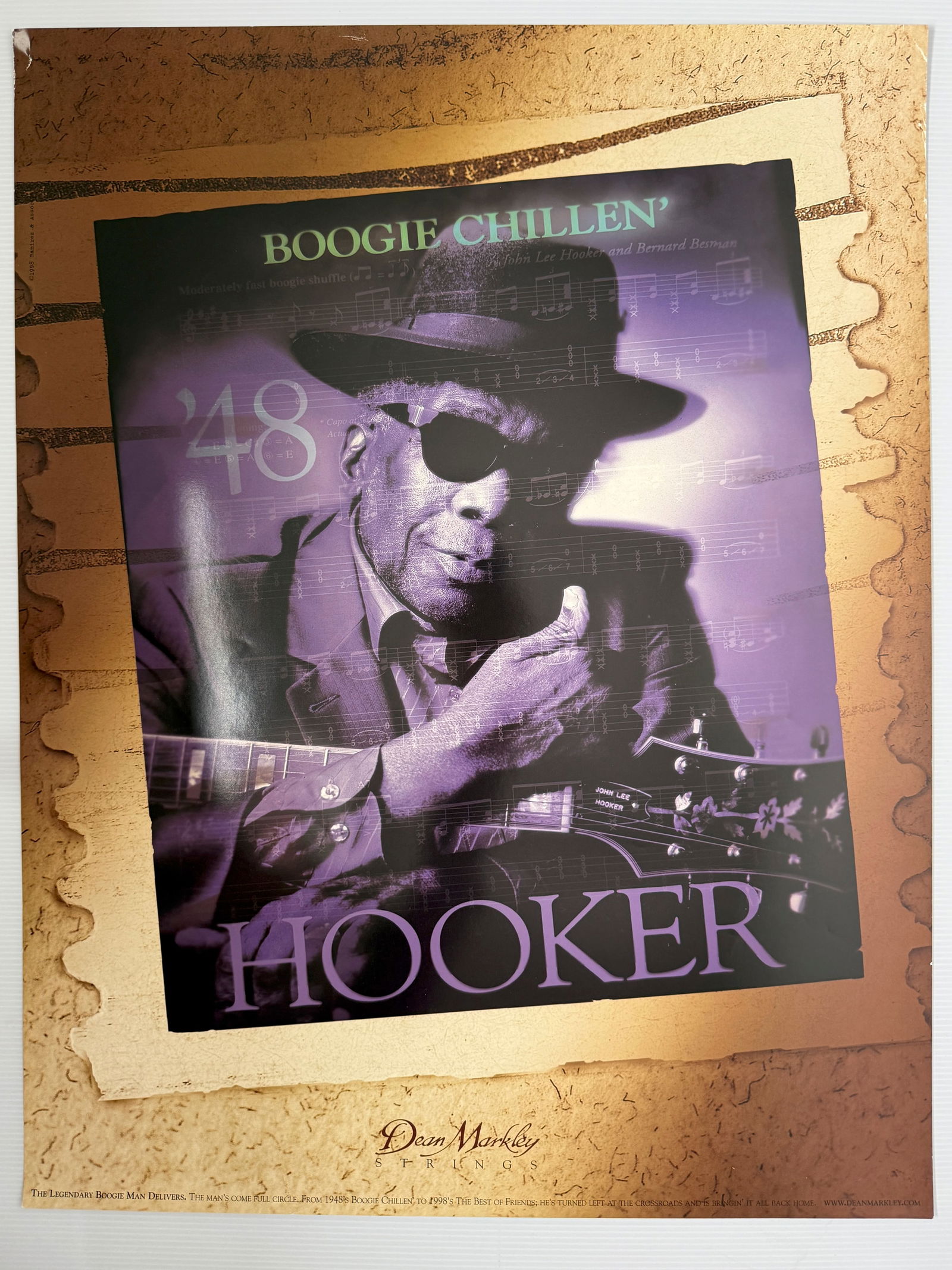 JOHN LEE HOOKER - 1998 DEAN MARKLEY STRINGS PROMO AND THE HEALER (1 of 2)