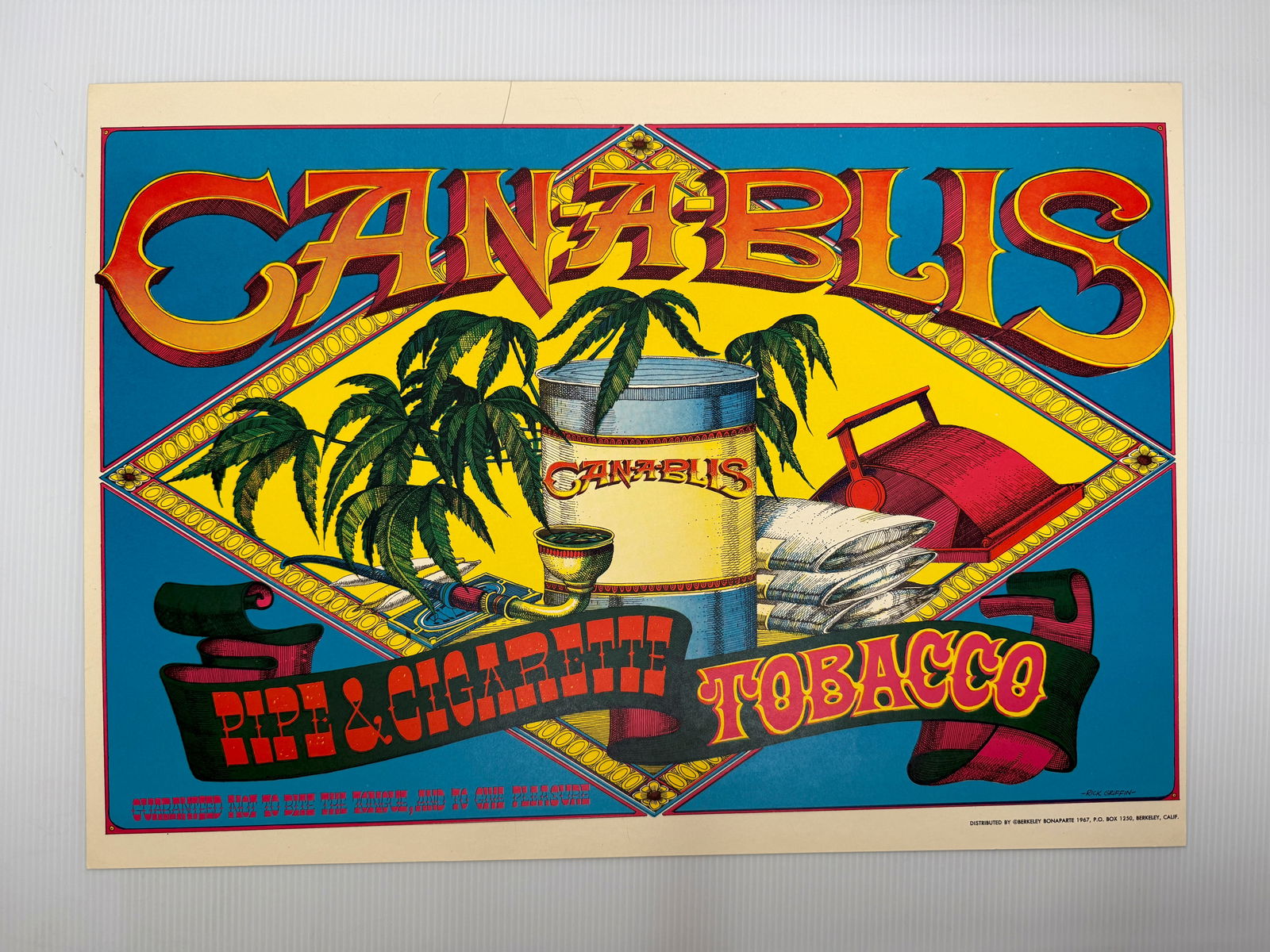 CANABLIS - RICK GRIFFIN ART: Title: CANABLIS - RICK GRIFFIN ART Description: CANABLIS - RICK GRIFFIN ART - 1967. 14 X 19 Reserve: $20.00 Shipping: Domestic: Flat-rate of $12.00 to anywhere within the contiguous U.S. International