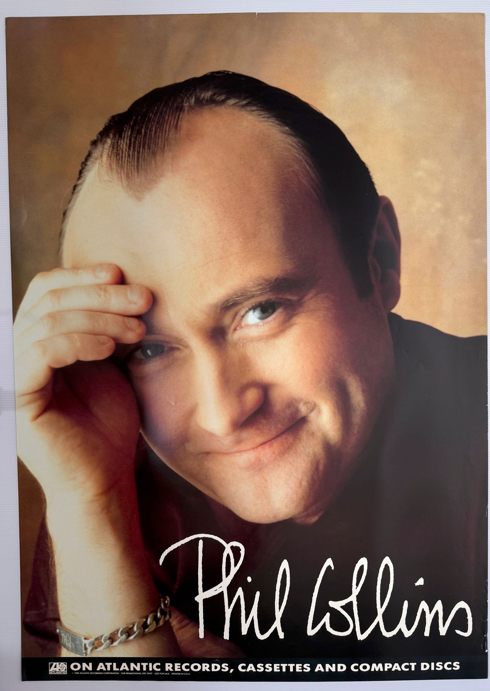 PHIL COLLINS 1989 RECORD STORE PROMO: Title: PHIL COLLINS 1989 RECORD STORE PROMO Description: PHIL COLLINS 1989 RECORD STORE PROMO. ABOUT 24 X 36. Reserve: $5.00 Shipping: Domestic: Flat-rate of $12.00 to anywhere within the contiguous U