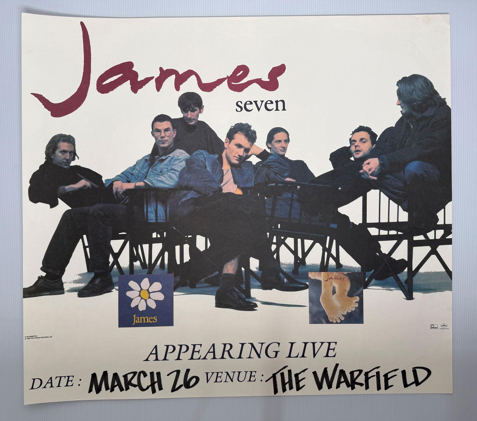 JAMES TOUR POSTER - THE WARFIELD (1 of 1)