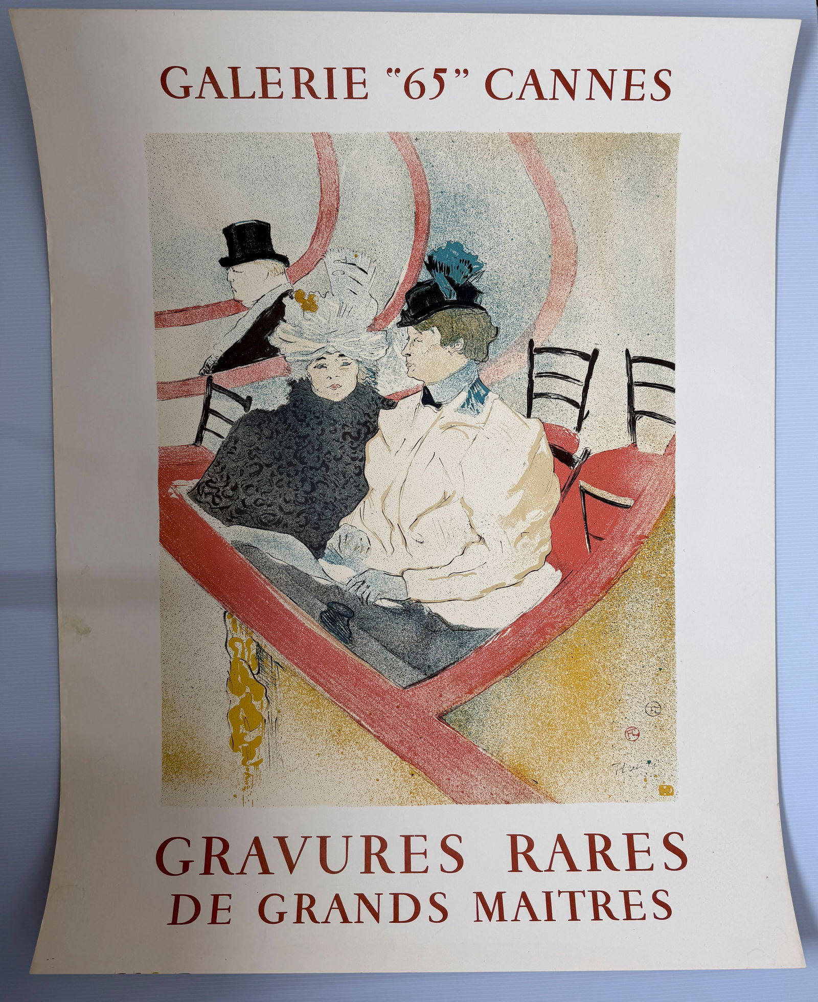 1964 art exhibit at Galerie 65 in Cannes France (1 of 1)