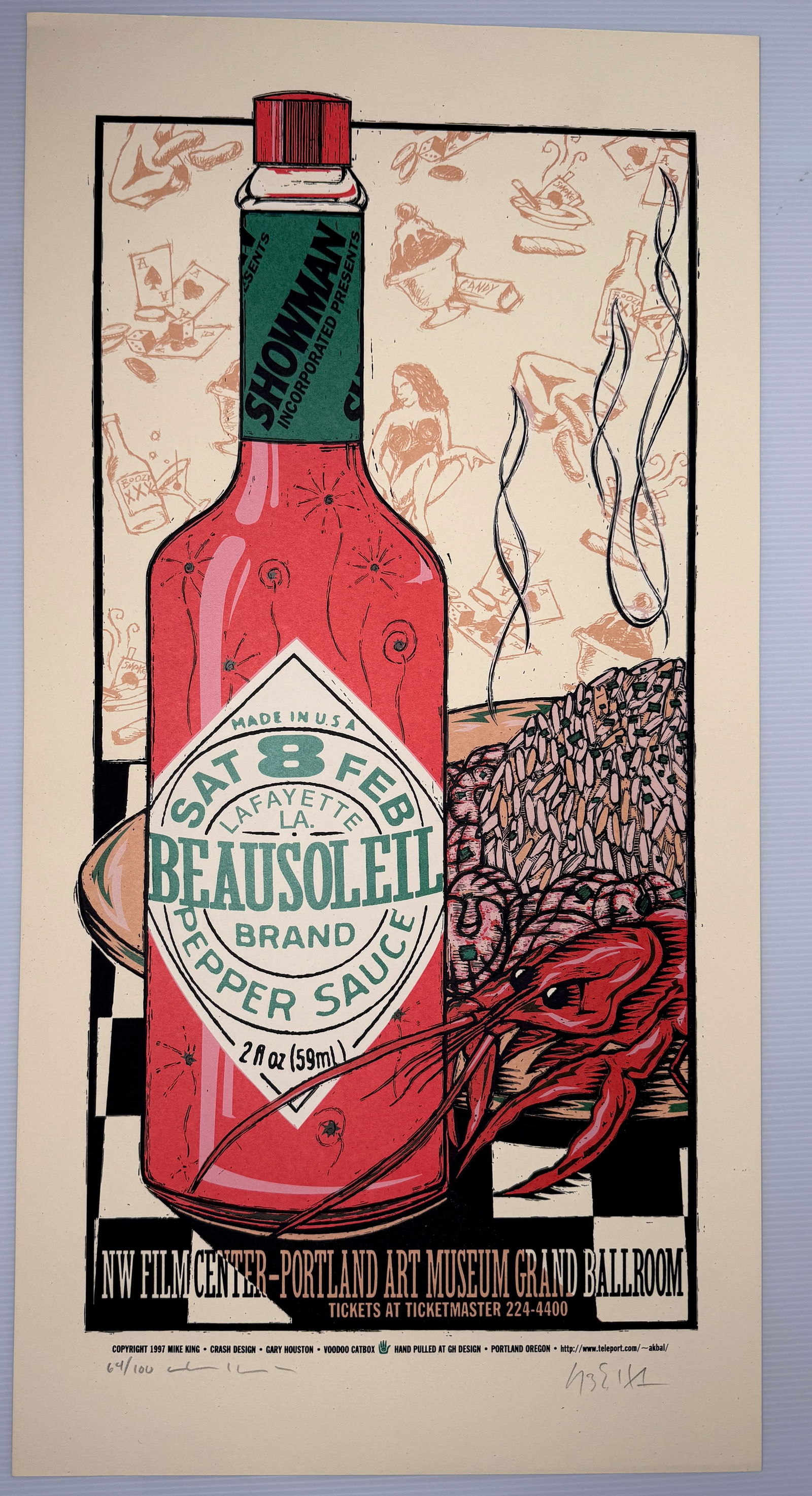 Beausoleil Portland 2003 King/Houston - 1st SCREEN PRINT - SIGNED / NUMBERED (1 of 1)