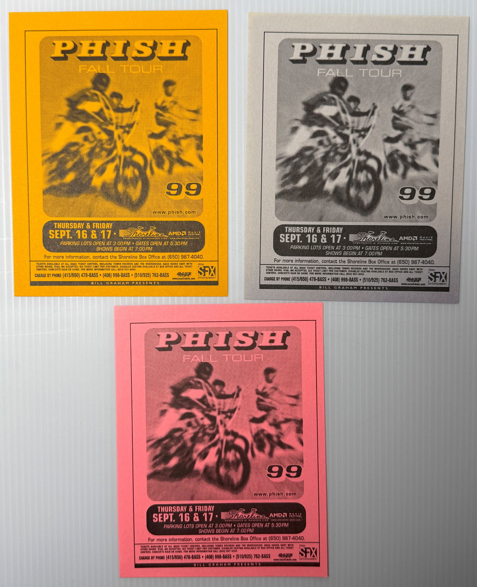 PHISH 1999 FALL TOUR HANDBILL SET (1 of 1)