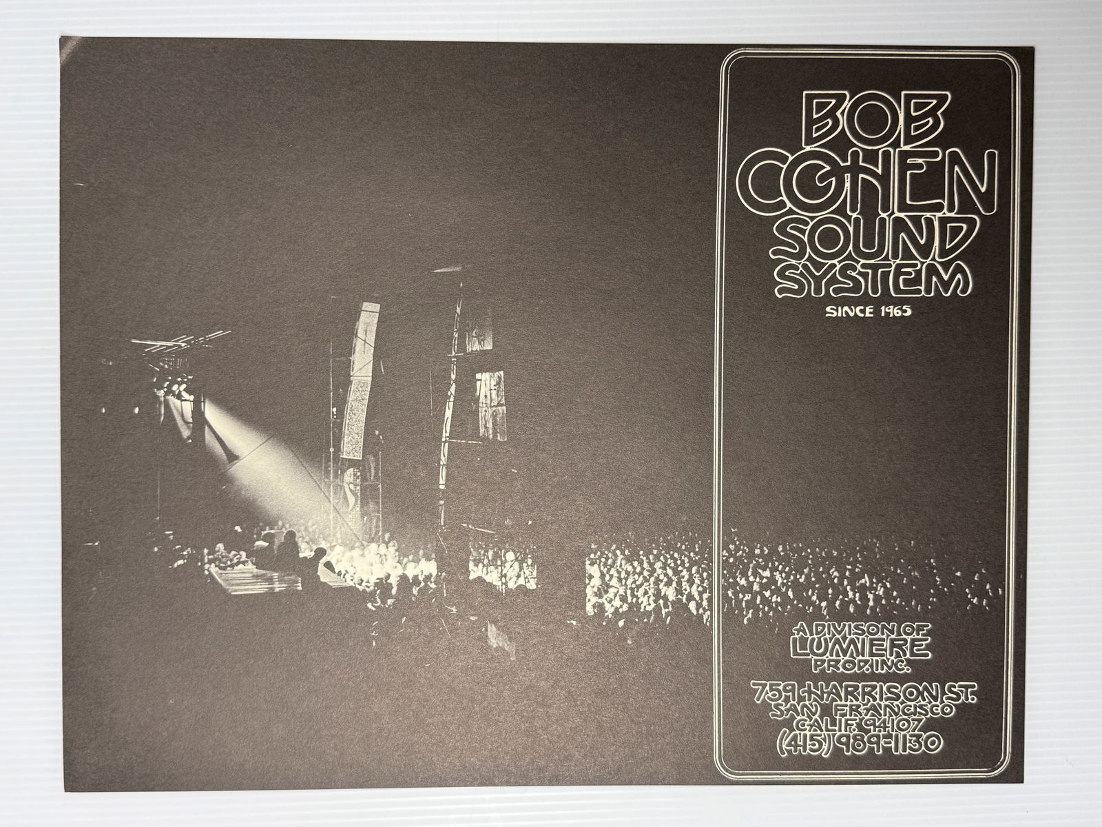 ULTRA RARE BOB COHEN SOUND SYSTEM FLYER (1 of 2)