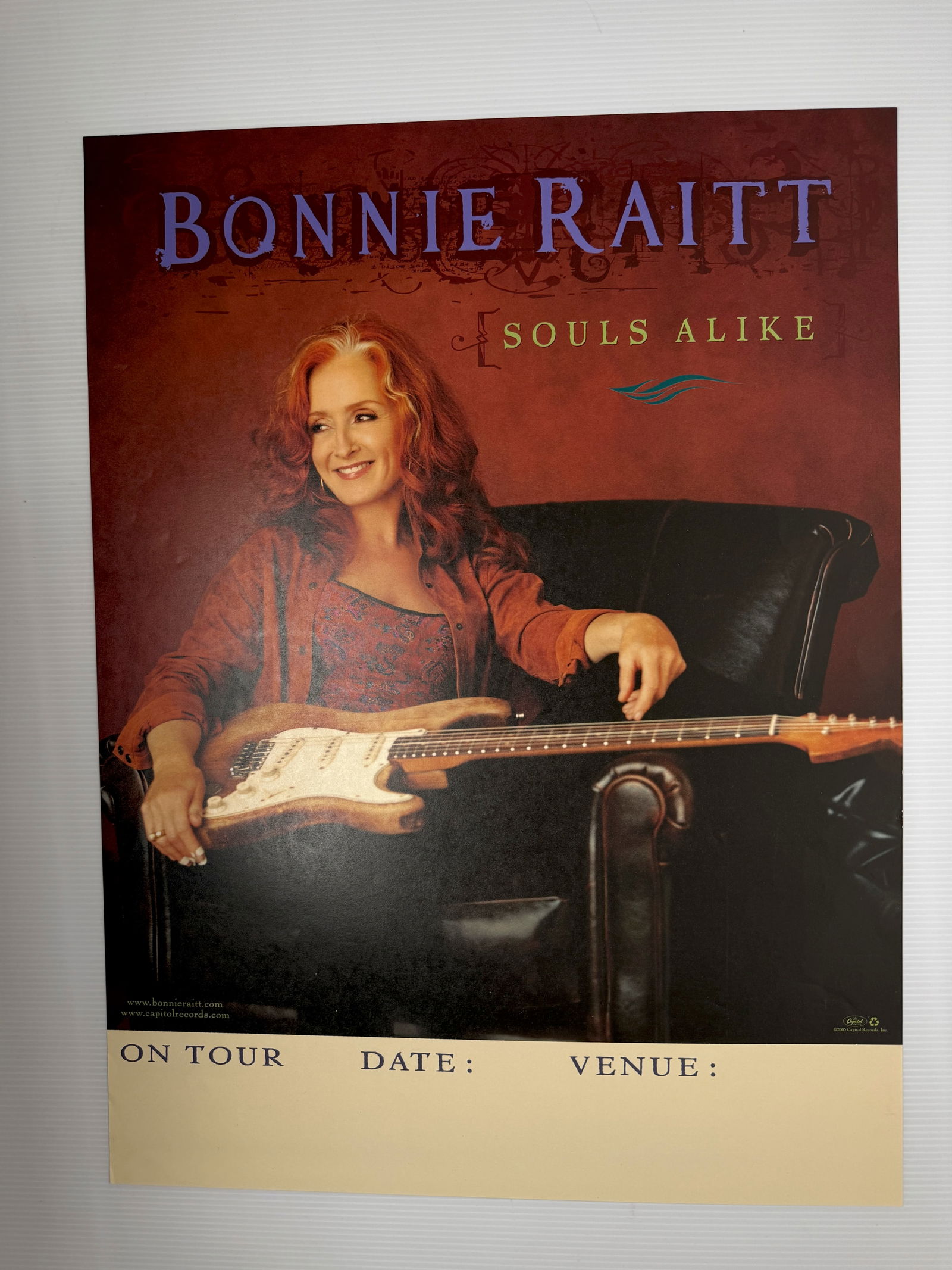RARE BONNIE RAITT TOUR BLANK (1 of 1)