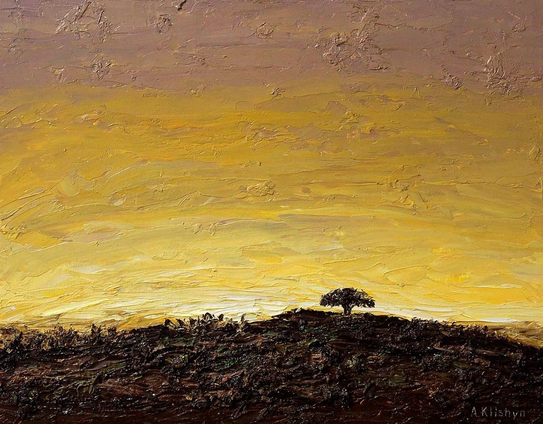Oil painting Morning savannah Andriy Klishyn (1 of 5)