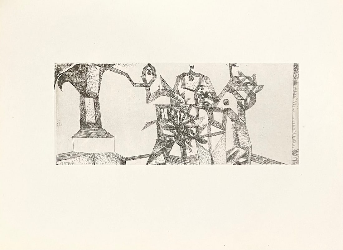 1947 Paul Klee Engraving 15 Little Castle in the Air 1915 (1 of 1)