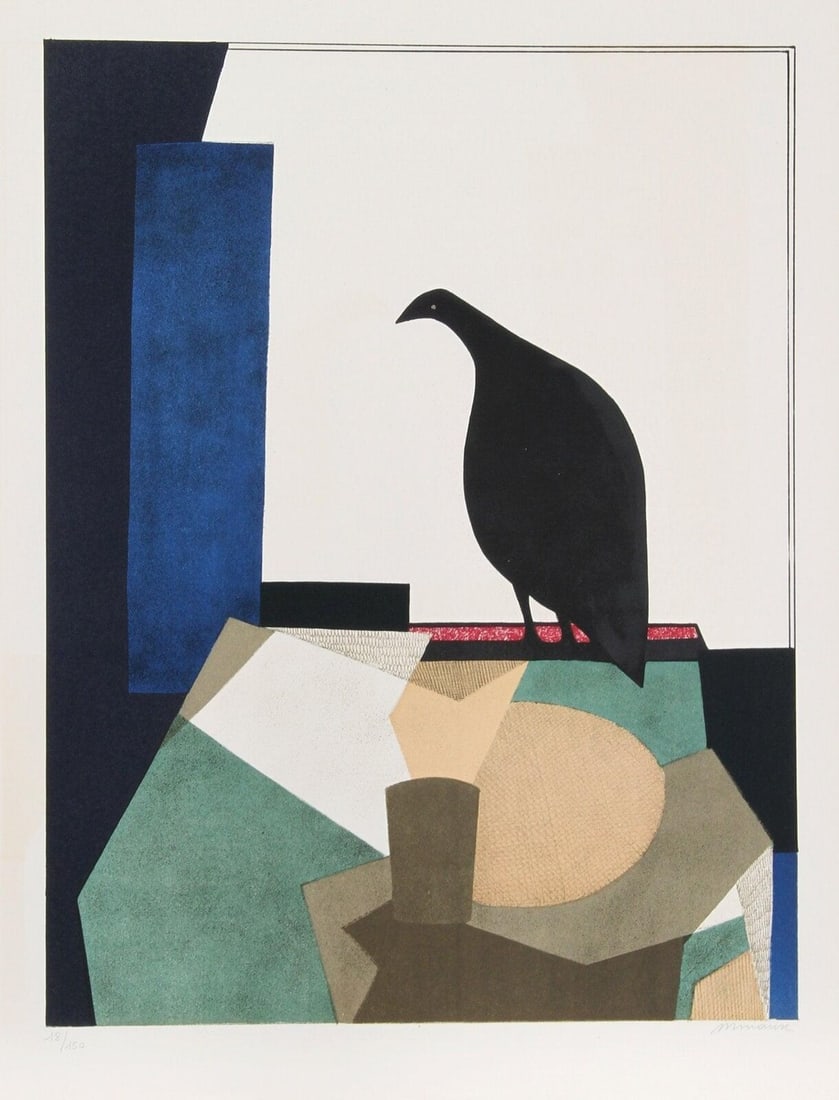 Minaux Original Lithograph Helene-Amour Signed & Numbered 1974: Title: Minaux Original Lithograph Helene-Amour Signed & Numbered 1974 Artist: Minaux Description: Artist: Andre Minaux Country: France Title: Helene - Amour Medium: Original Lithograph Marks: Hand-Sig