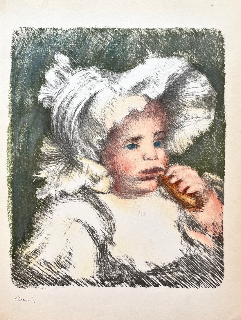 Pierre-Auguste Renoir Lithograph 6 L'Enfant au Biscuit (1 of 1)