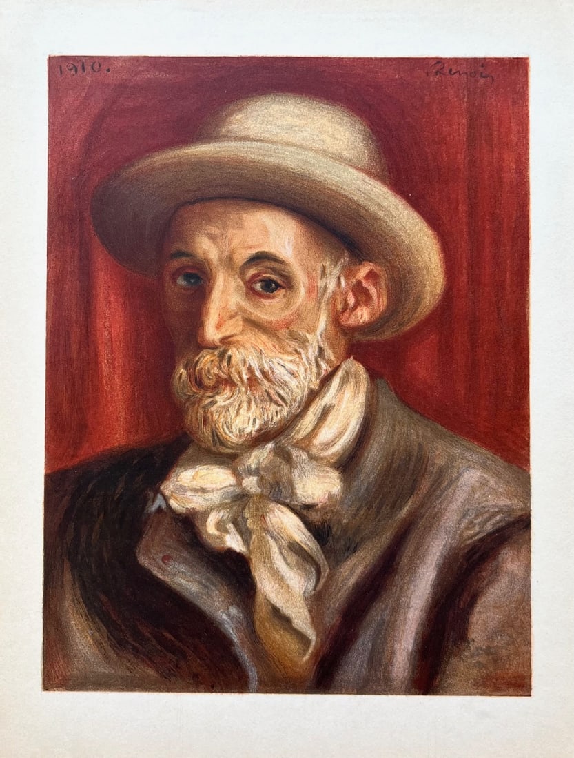 Pierre-Auguste Renoir Lithograph Self Portrait (1 of 1)