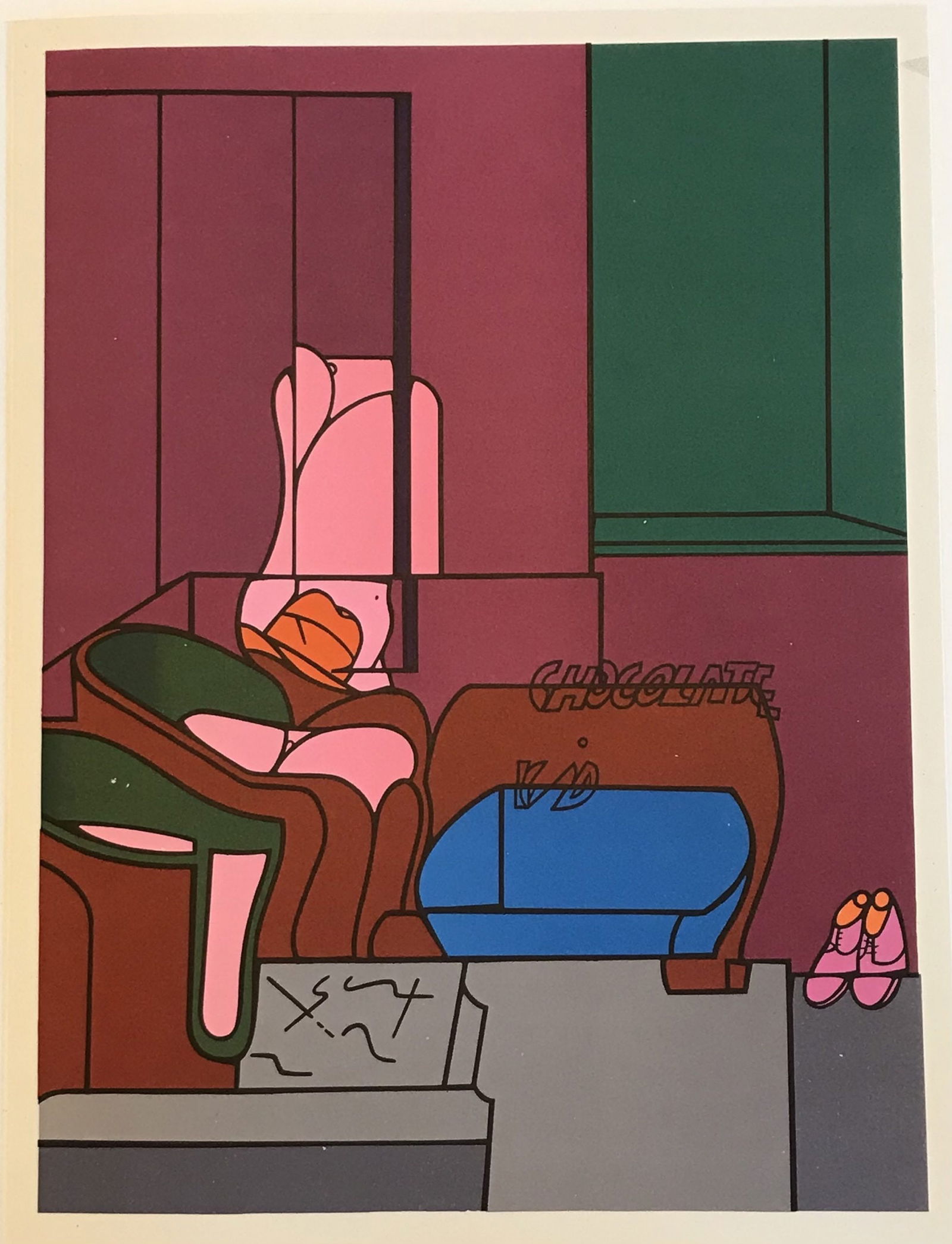 Adami Lithograph DM04188 Derriere le Miroir 1970 (1 of 1)