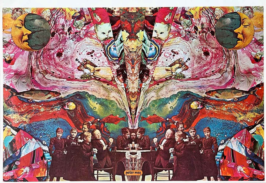 Peter Max Pop Art Poster 3 Midget's Dream 1970*: Title: Peter Max Pop Art Poster 3 Midget's Dream 1970* Artist: Peter Max, Posters, Varieties Description: Artist: Peter Max Country: Germany / USA Title: Midget's Dream Medium: Offset Paper Size: 16.5