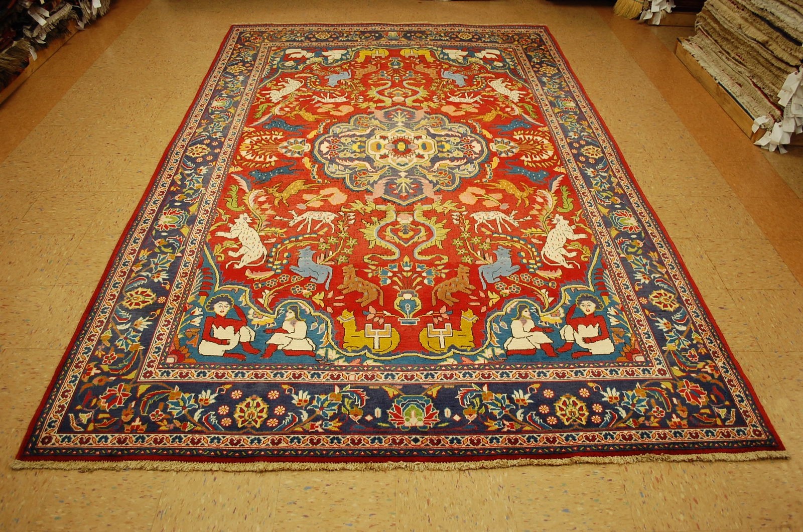 Persian TABRIZ RUG 7.2x11 (1 of 10)