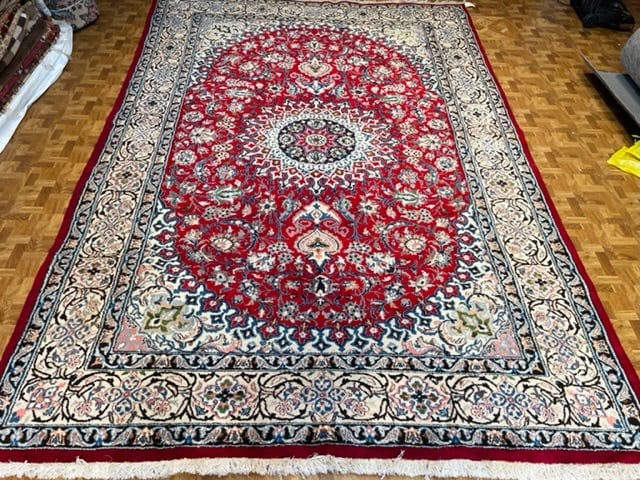 Vintage Persian Nain Rug-5027 (1 of 8)