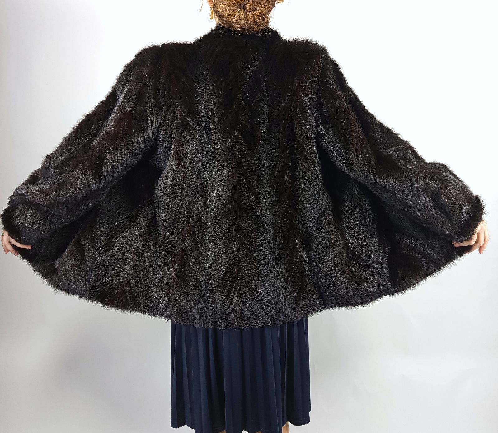 MAHOGANY MINK FUR JACKET EU: XL ; US: 18 (1 of 10)