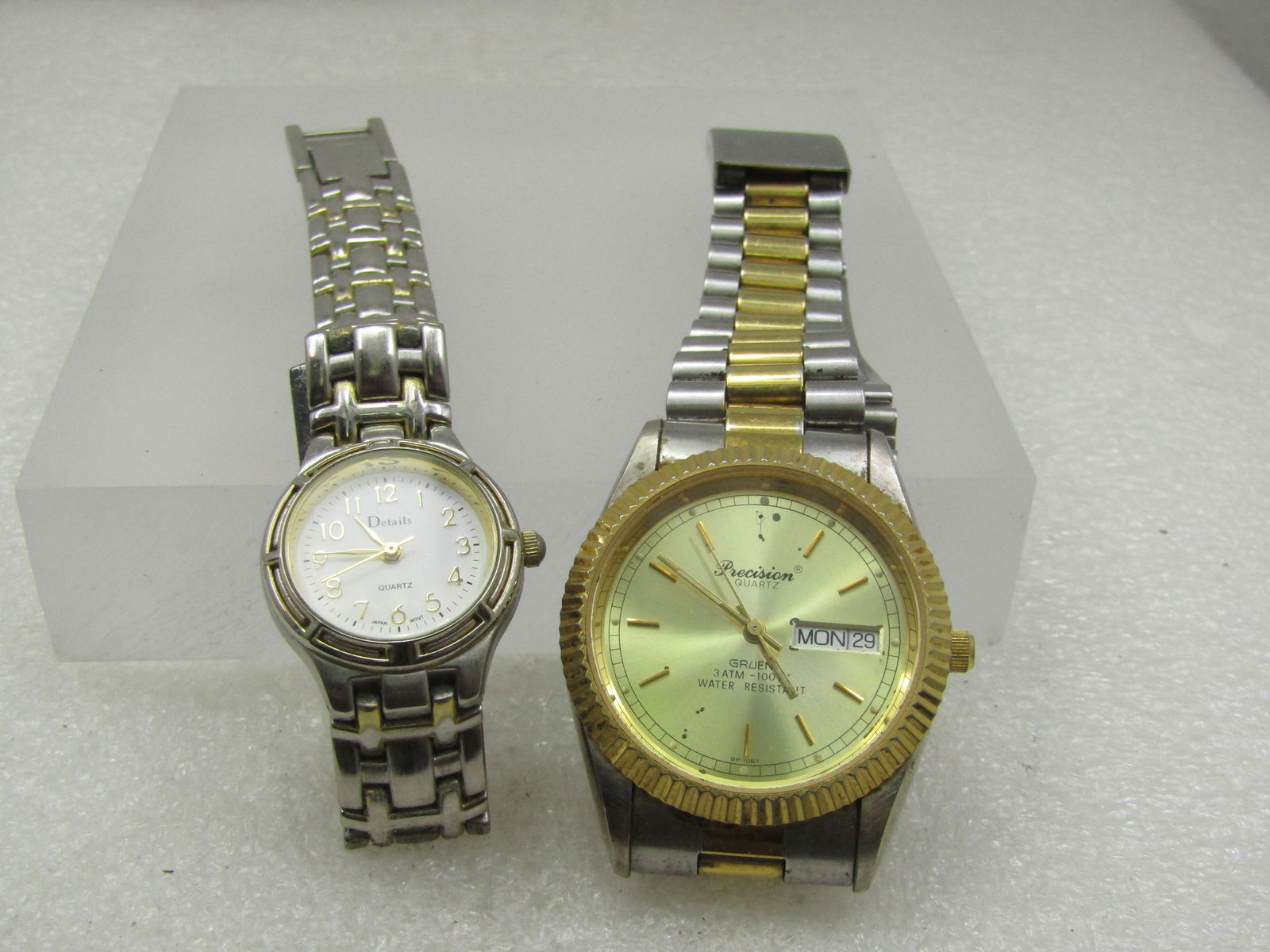 Vintage 3 Wristwatch Lot, Men's/Ladies, Hamilton, Gruen Precision, Details: Title: Vintage 3 Wristwatch Lot, Men's/Ladies, Hamilton, Gruen Precision, Details Description: Vintage 3 Wristwatch Lot, Men's/Ladies, Hamilton, Gruen Precision, Details. The Hamilton Ladies watch is