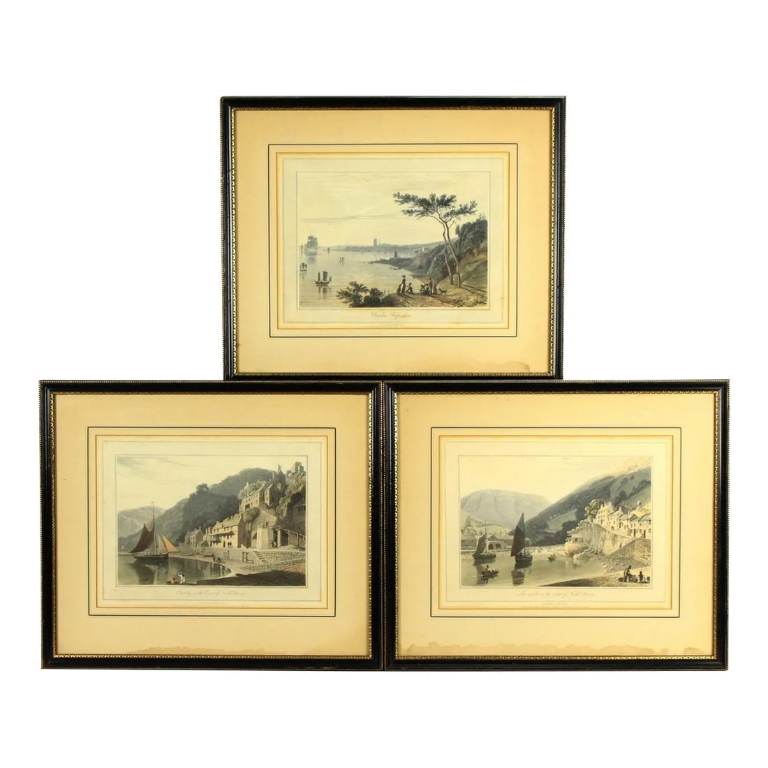 William Daniel (1769-1837) Views From Scotland & North Devon Aquatints Set of 3 (1 of 13)