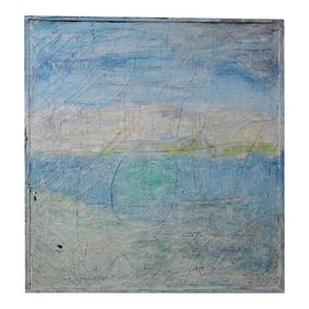 Mid 20th Century Original Modern Abstract Impasto Oil Painting