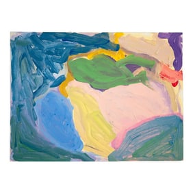 Isabella's Place, Small Abstract Painting on Board - 12" X 9"