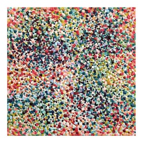 Colorful Droplet Artwork "So Lucky to Find You" Original by Kimberly Blackstock