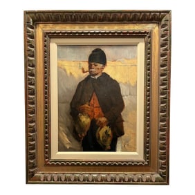 Painting of a Country Gentleman-Hungarian?, Framed and Signed