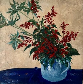 Early 20th Century Charles Oglesby Longabaugh Realist Oil Still Life Painting