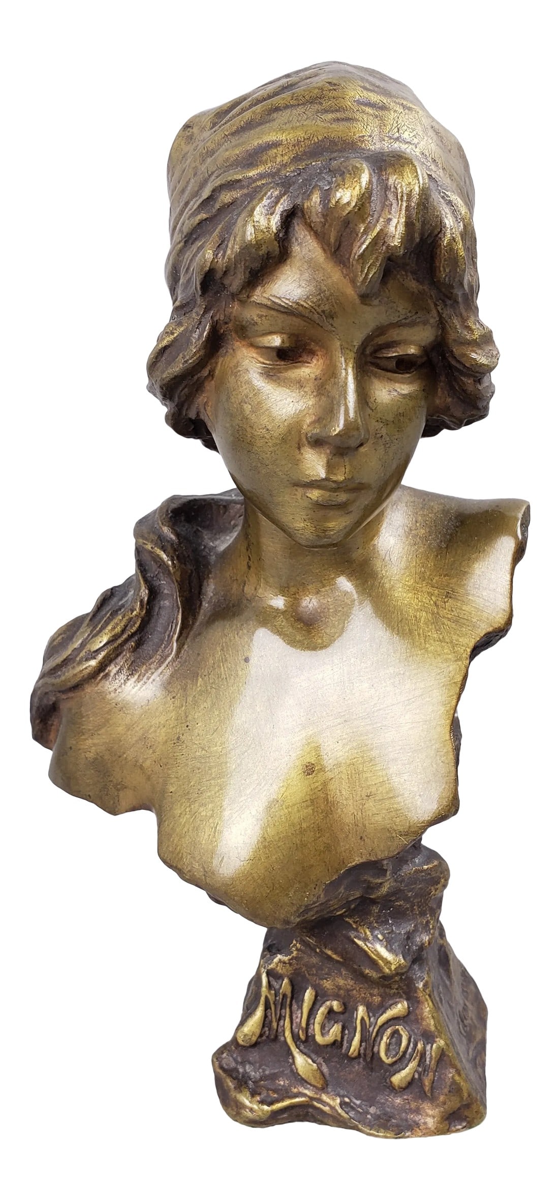 Mignon Bronze Bust by Emmanuel Villanis (French 1858-1914) (1 of 8)